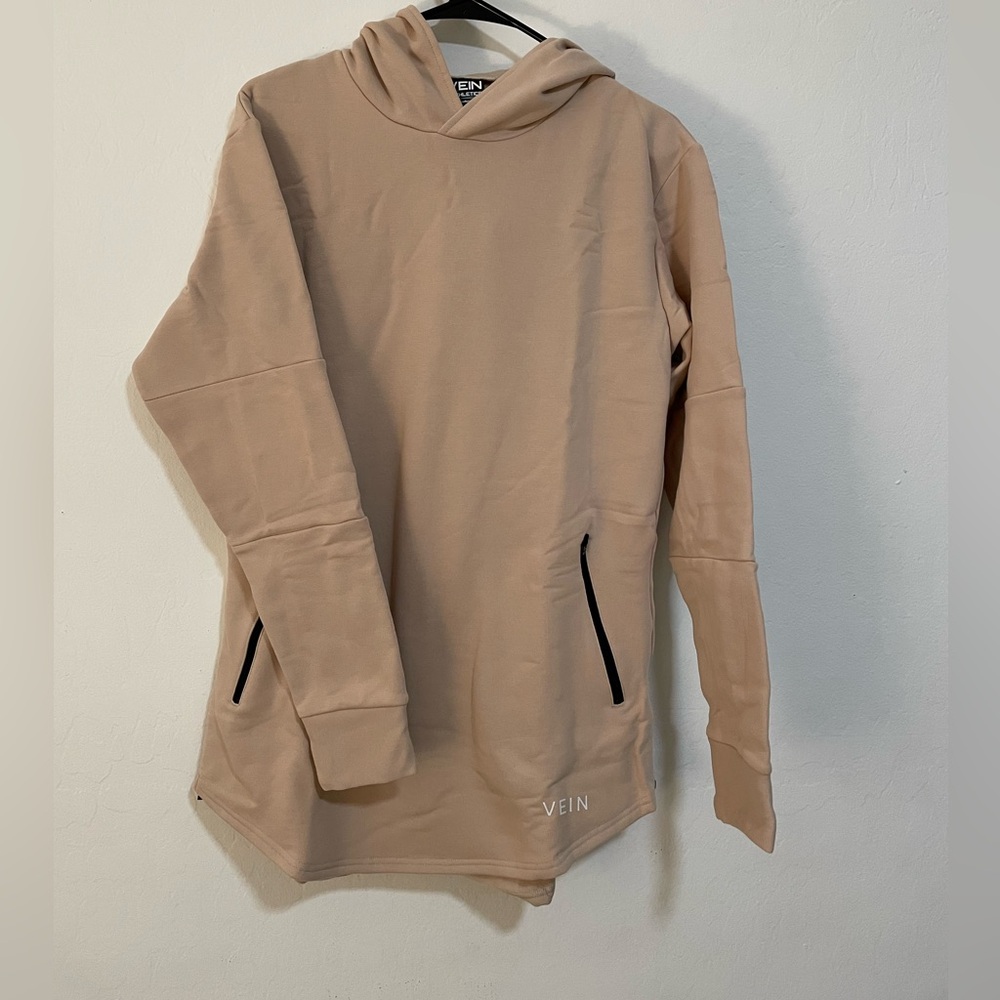 Tan pullover with pockets